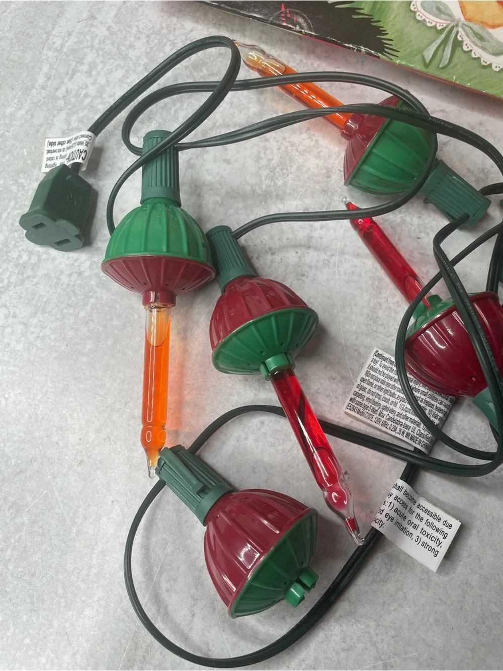 Vintage NOMA Christmas Lights Collectible Holiday Decor Boxed Works READ